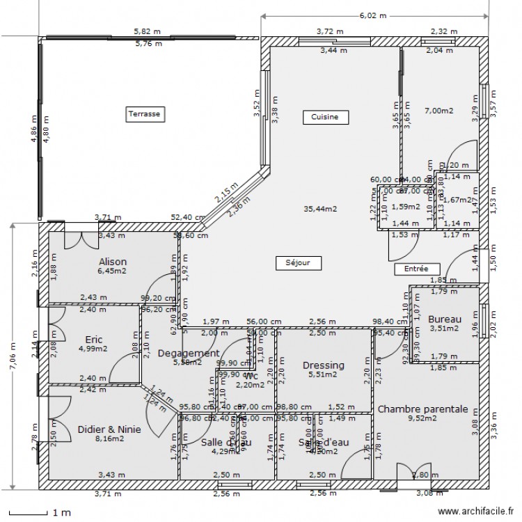 Rdc 2 côté. Plan de 0 pièce et 0 m2