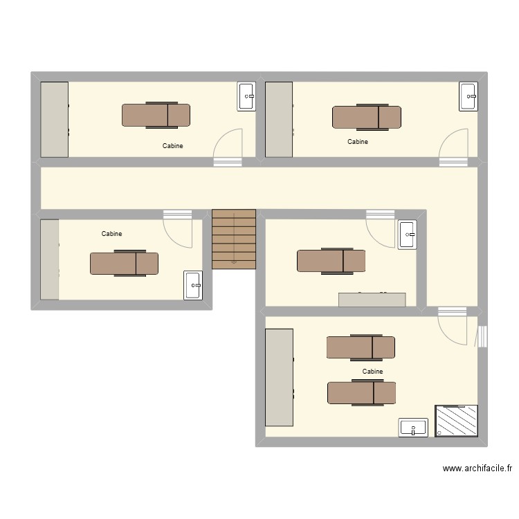 institut de beauté. Plan de 0 pièce et 0 m2