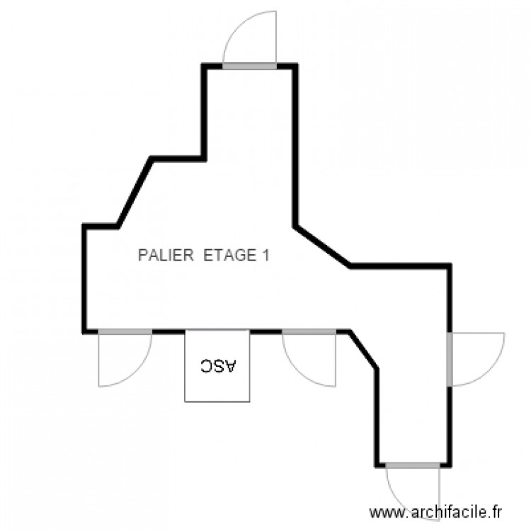 ETAGE 1 IMMEUBLE 5 CHEVILLY. Plan de 0 pièce et 0 m2