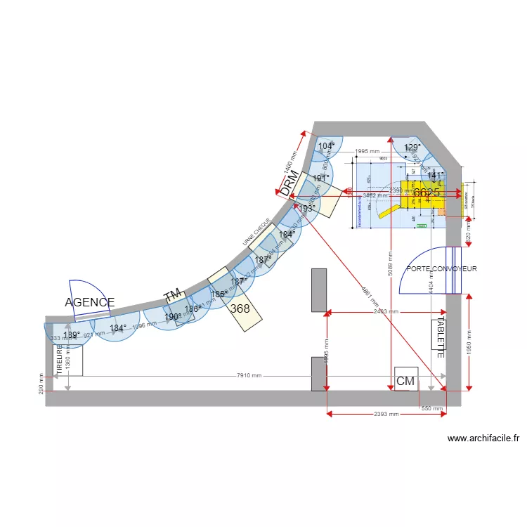 PLAN DE MASSE EXISTANT LUPINO 6625. Plan de 
