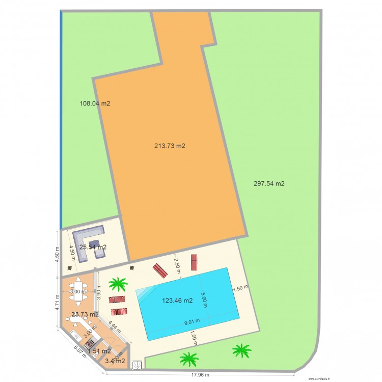 PISCINE MONDONVILLE. Plan de 0 pièce et 0 m2