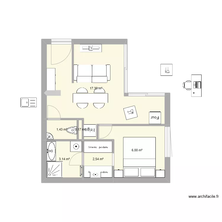 Bons en chablais Brice. Plan de 