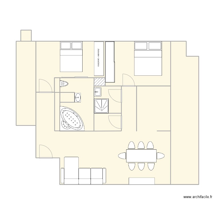 appartement Maman. Plan de 0 pièce et 0 m2