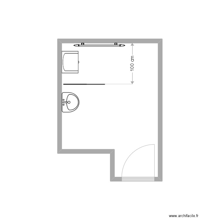 Ambroise SDB projet . Plan de 0 pièce et 0 m2