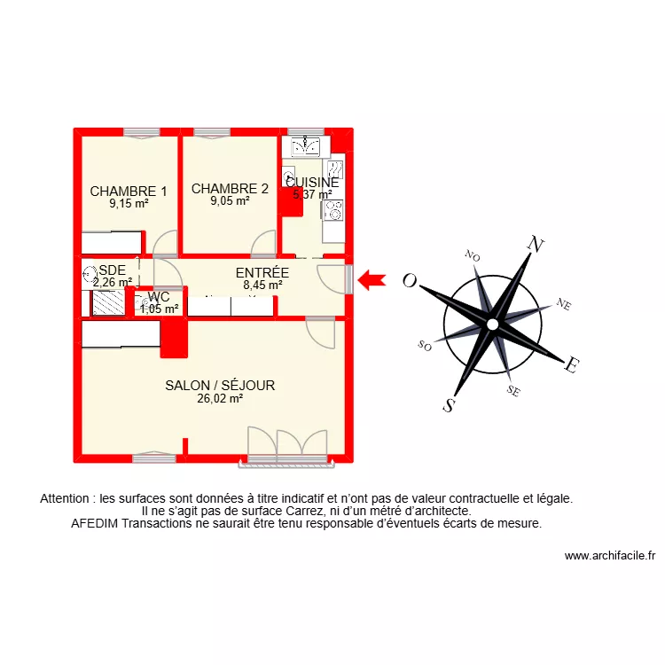 BI 34399. Plan de 15  et 81 m²