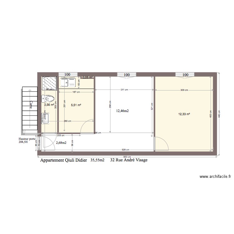 RDC Qiuli. Plan de 0 pièce et 0 m2