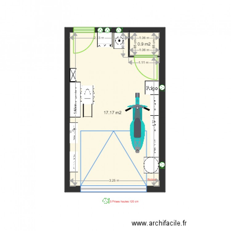 Garage. Plan de 0 pièce et 0 m2