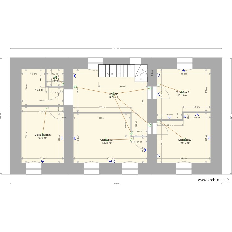 adrien etage . Plan de 0 pièce et 0 m2