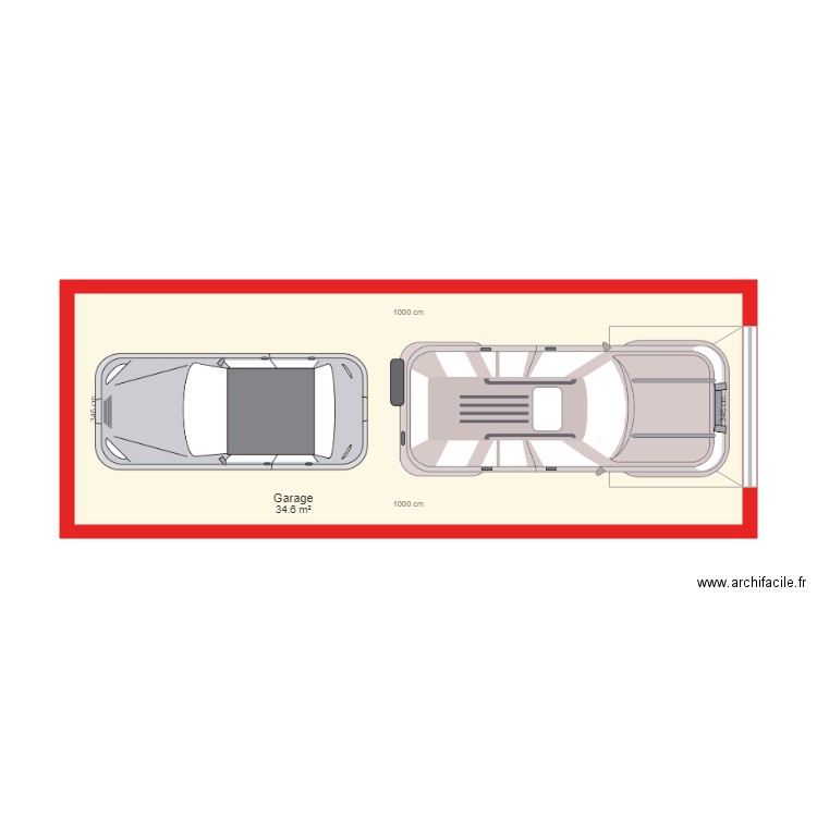 BI 1990 garage côté. Plan de 0 pièce et 0 m2