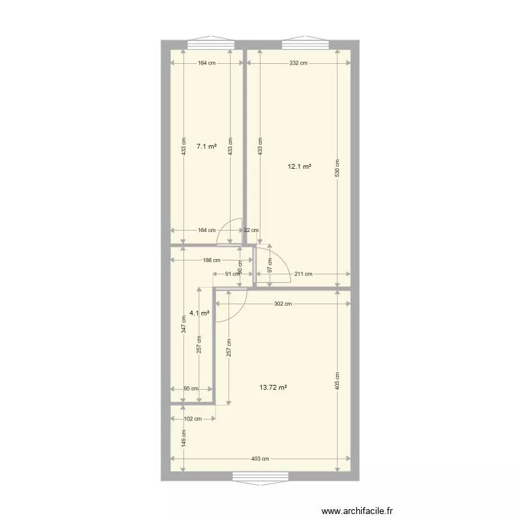 Maison B1. Plan de 