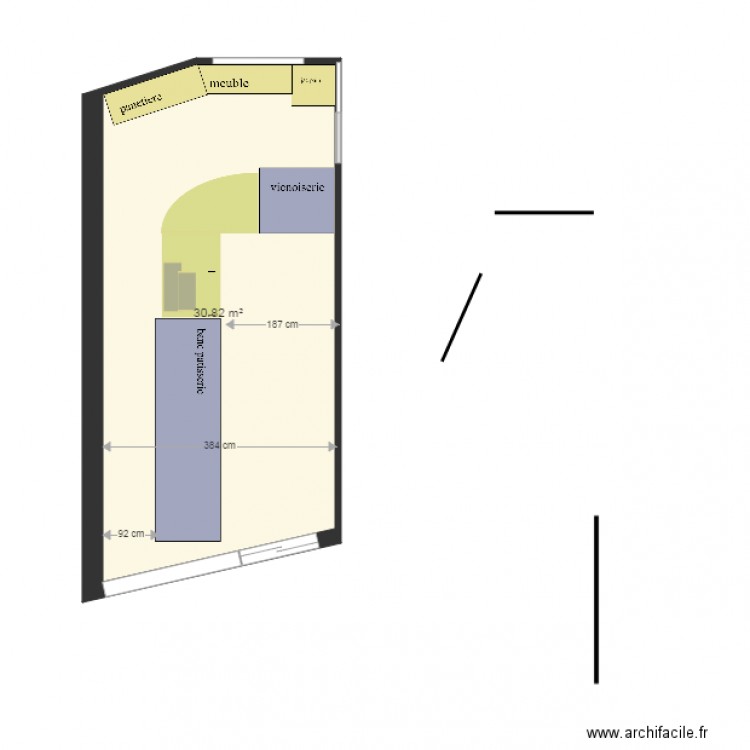 magasin 225. Plan de 0 pièce et 0 m2