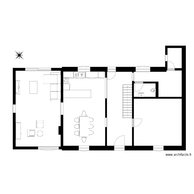 Maison andenne rdc v1. Plan de 0 pièce et 0 m2