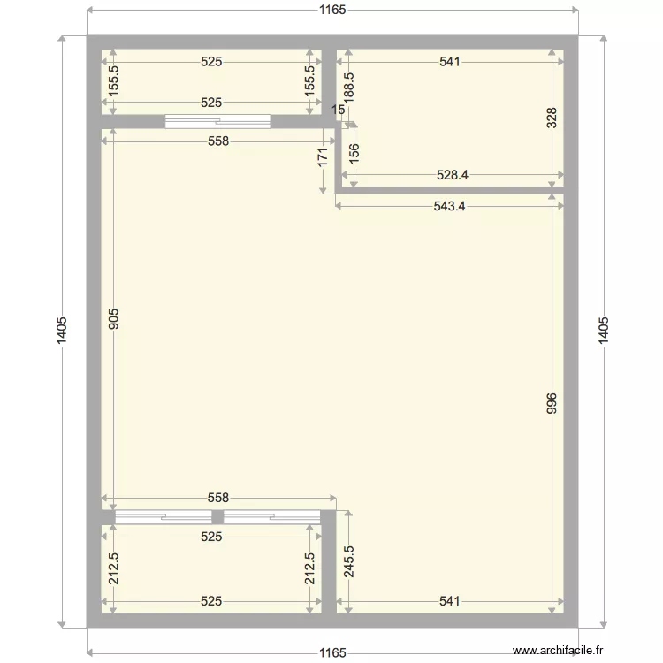 MAISON ETAGE . Plan de 