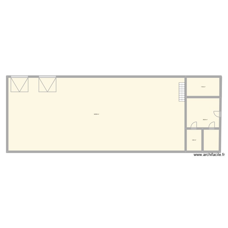 plan garage. Plan de 0 pièce et 0 m2