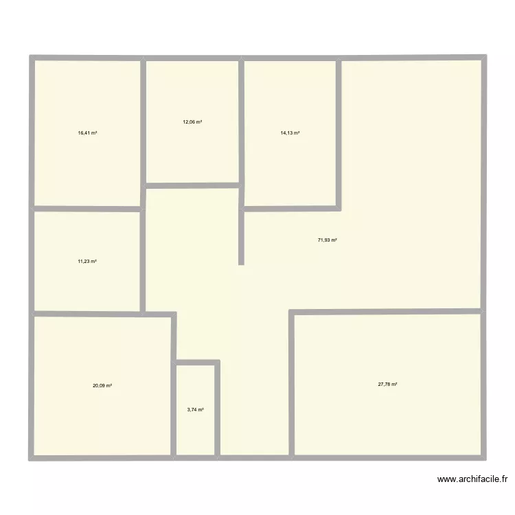Maison garage. Plan de 8  et 177 m²