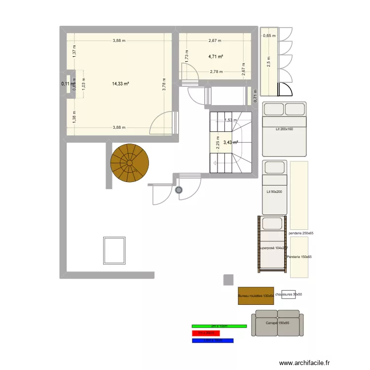 jardin2. Plan de 5 Pièces et 24 m² jardin2. Plan de 5 Pièces et 24 m²