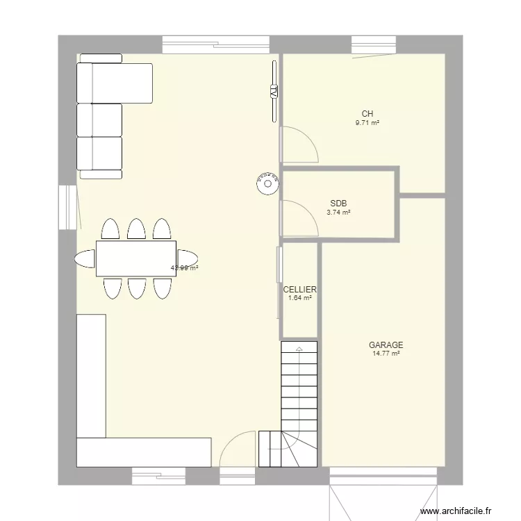 ST GERMAIN. Plan de 