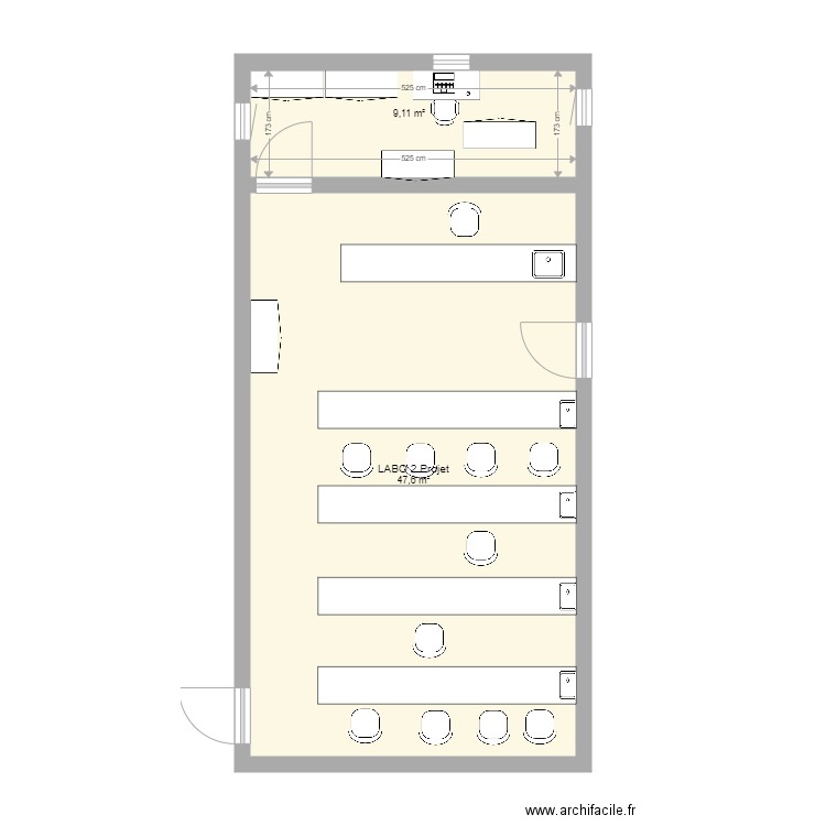 LYCEE DE LUNION LABO 2 GRDE PAILLASE. Plan de 0 pièce et 0 m2