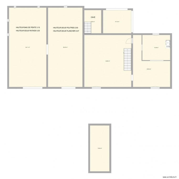 MAS TERRE ET NATURE 1 ER ETAGE . Plan de 0 pièce et 0 m2