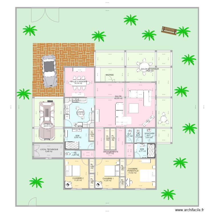 germain. Plan de 37 pièces et 796 m2