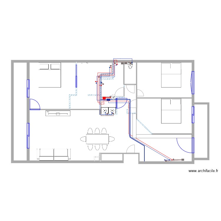 16 Durand Plomberie. Plan de 0 pièce et 0 m2