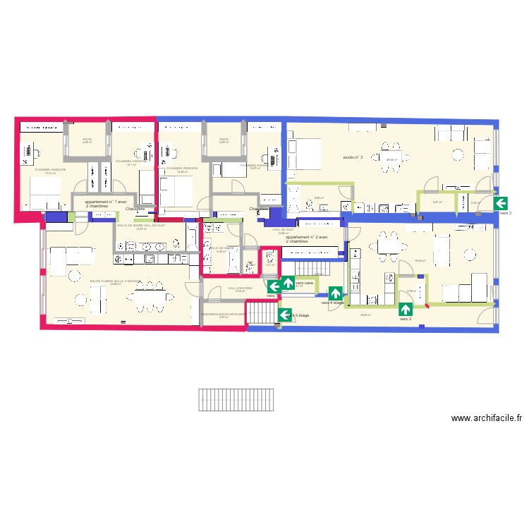 plan du projet rez de chaussée. Plan de 0 pièce et 0 m2