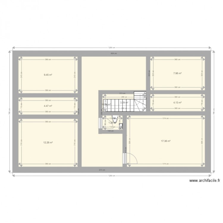 Facade 13m n2. Plan de 0 pièce et 0 m2