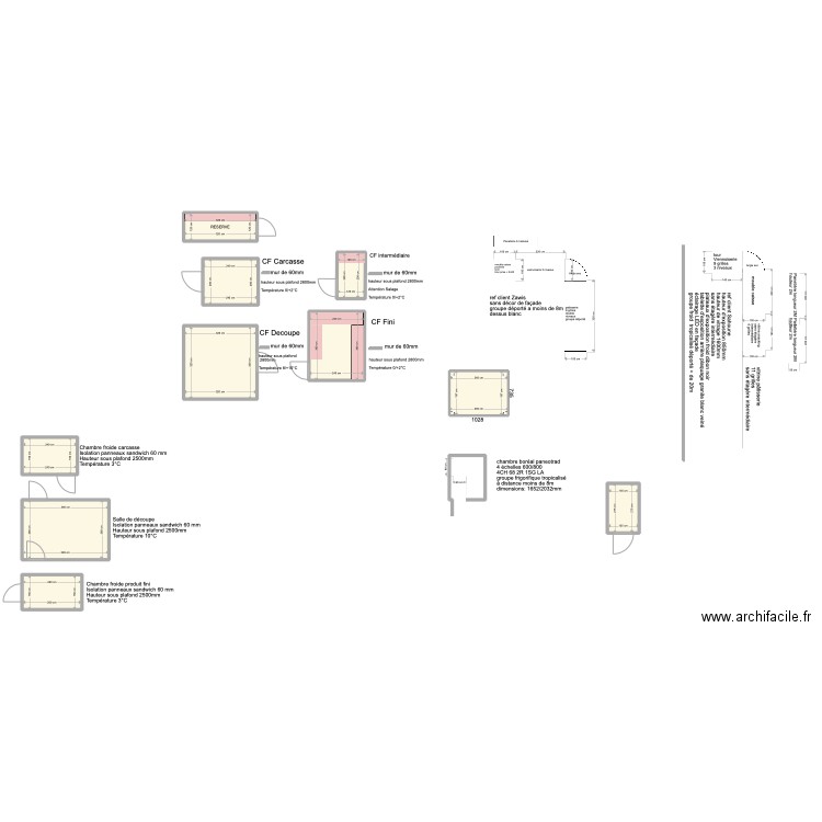 plan. Plan de 10 pièces et 54 m2