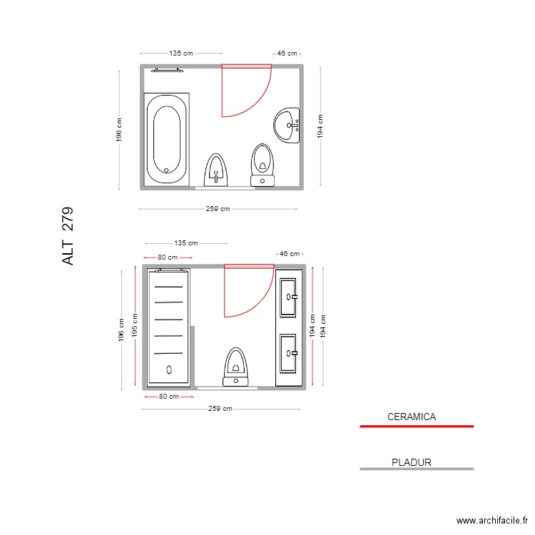 MONTSERRAT VISIEDO. Plan de 2 pièces et 10 m2