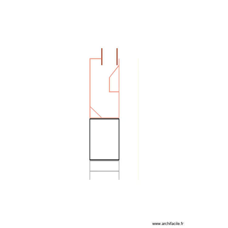 meuble linge et machine. Plan de 