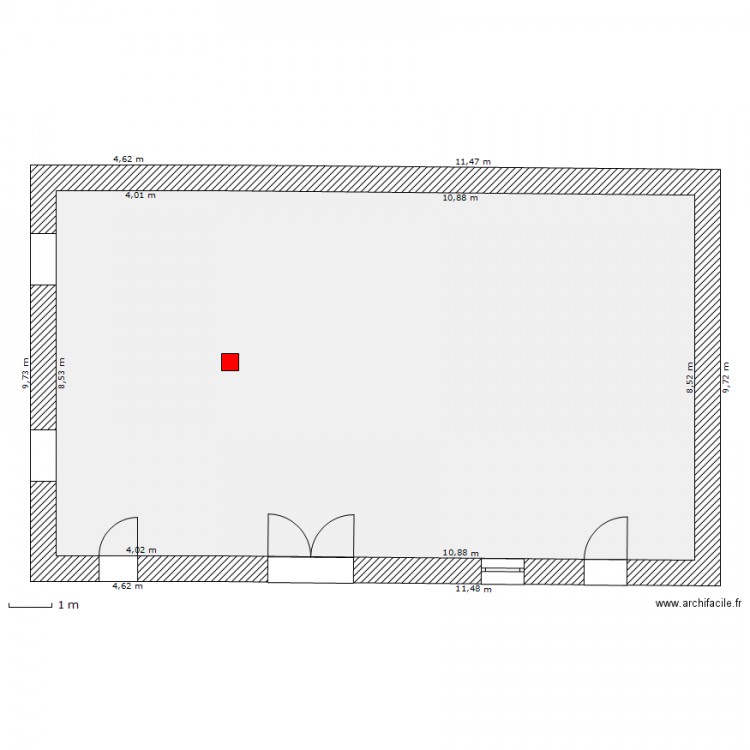 grange. Plan de 0 pièce et 0 m2