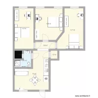  7 ker&uuml;let D&oacute;zsa Gy&ouml;rgy &uacute;t AMENAGEMENT 3 CHAMBRES