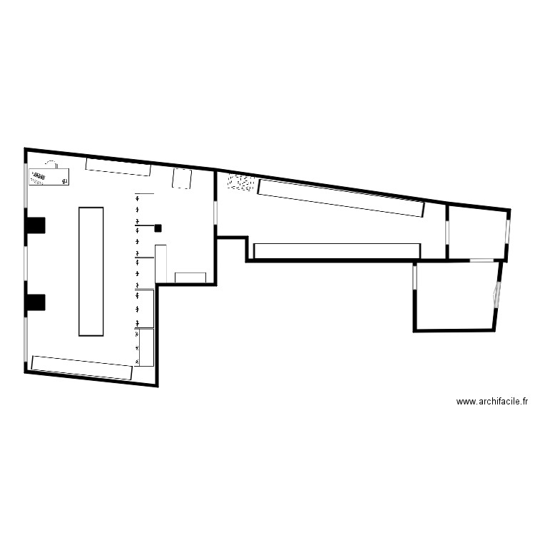 ALIMENTATION Les LILAS . Plan de 4 pièces et 87 m2