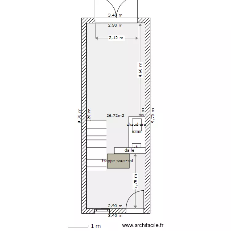Etat actuel. Plan de 