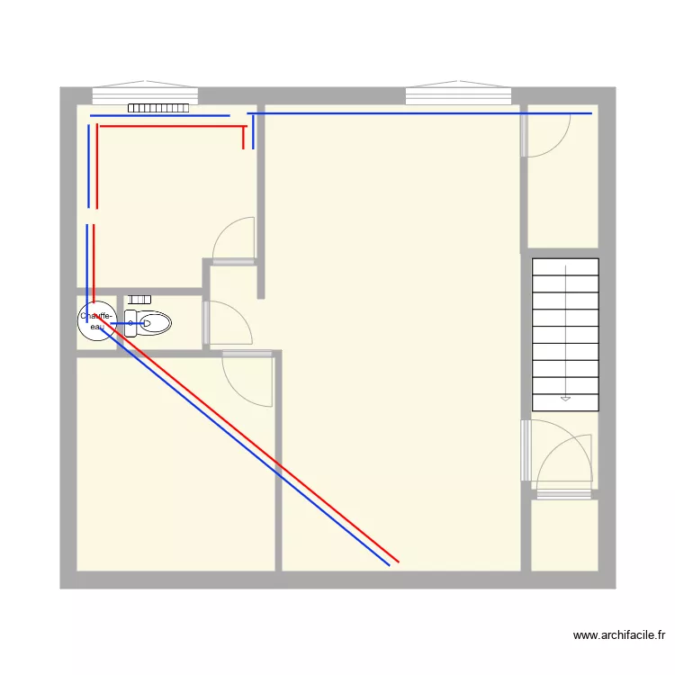  SCI des Amours1 Plomberie. Plan de 