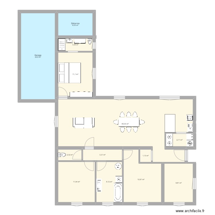 Maison V02 - Essai 9. Plan de 0 pièce et 0 m2