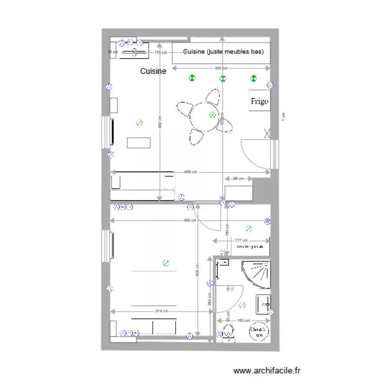 Appartement 2&egrave;me &eacute;tage Anthony New. Plan de 