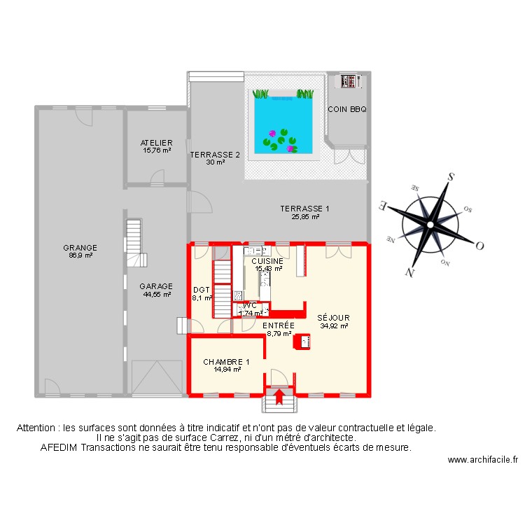 BI15791 -. Plan de 42 pièces et 701 m2