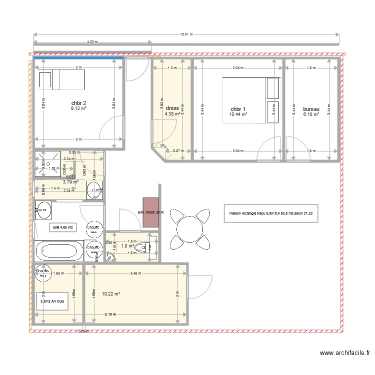 maisonhamoi. Plan de 0 pièce et 0 m2