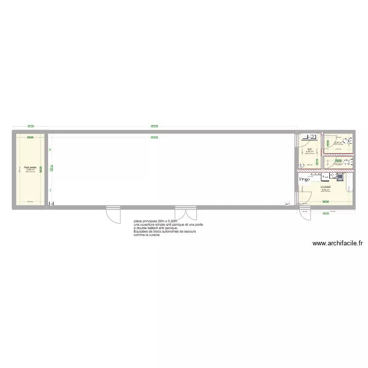 BATIMENTS COUR cuisine wc. Plan de BATIMENTS COUR cuisine wc. Plan de
