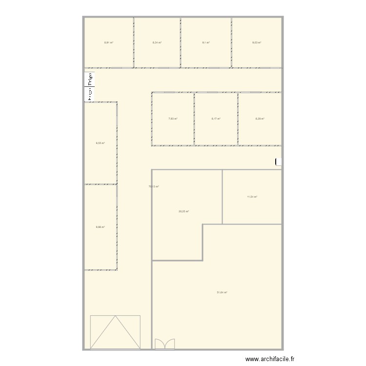 Niederhausbergen. Plan de 13 pièces et 233 m2