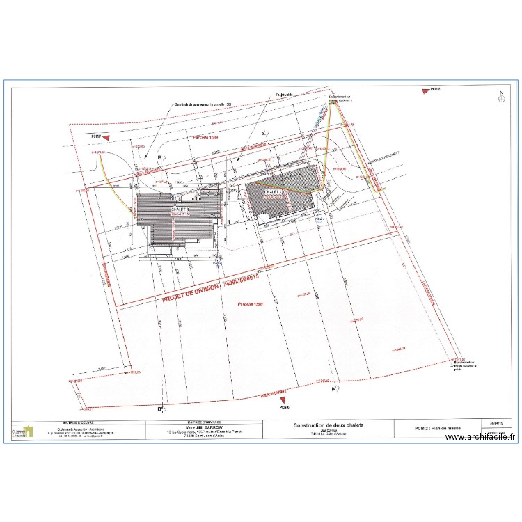 Fourreaux Elec Chalet AB . Plan de 0 pièce et 0 m2