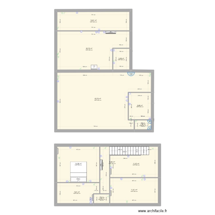 Plan maison électricité. Plan de 12 pièces et 141 m2