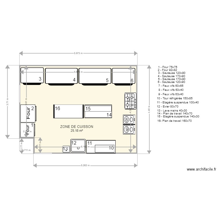 zone de cuisson. Plan de 0 pièce et 0 m2