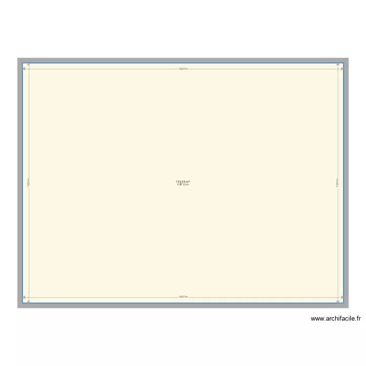 Plan plain pied 200m2. Plan de 
