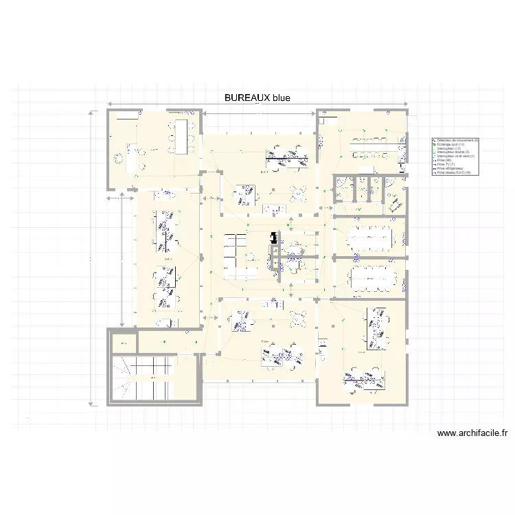 SCI BLUE Plan Elec. Plan de 