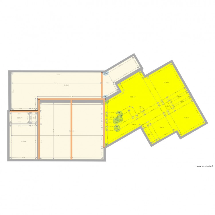 tourrettes aménagé sdb2. Plan de 0 pièce et 0 m2