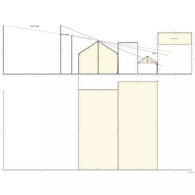 Clos 105 et voisins. Plan de 