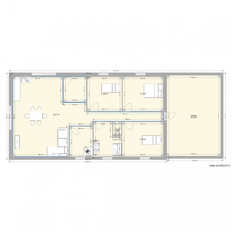 maison 1. Plan de 0 pièce et 0 m2