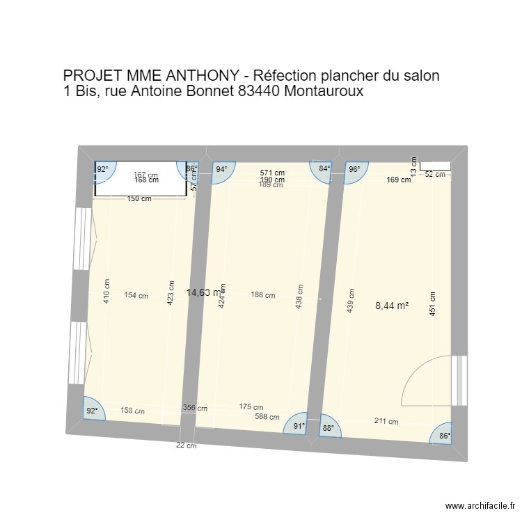 ANTHONY Marie. Plan de 0 pièce et 0 m2